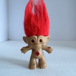 Ace Novelty Treasure‎ Troll Red Hair Red Wishstone Vintage Figure Doll